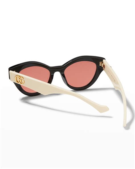 gucci cat eye sunglasses acetate|best designer cat eye sunglasses.